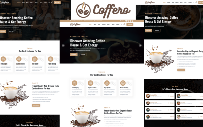 Coffero - HTML5-Vorlage für Cafés und Cafés