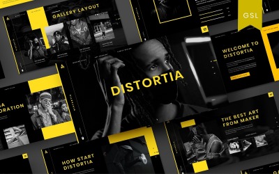 Distortia - Business Google Slide Templat