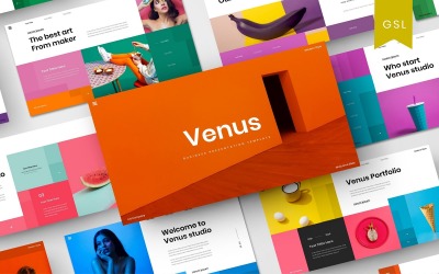 Венера - бизнес-шаблон слайдов Google