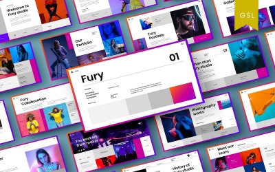 Ярость - бизнес-шаблон слайдов Google