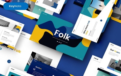 Folk – Sjabloon voor creatieve zakelijke keynote
