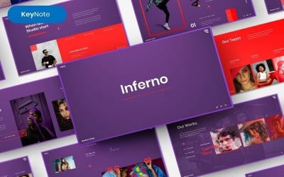 Inferno – biznesowy szablon prezentacji