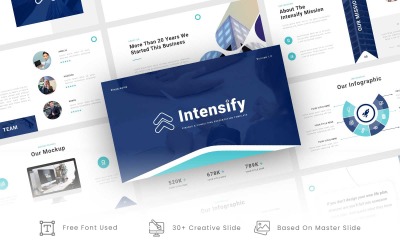 Intensifier - Modèle Google Slides pour les entreprises de finance et de conseil