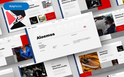 Aleomos — szablon biznesowy Keynote
