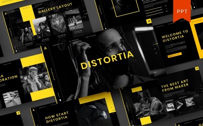 Distortia – шаблон PowerPoint