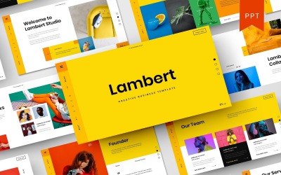 Lambert – PowerPoint-mall för kreativt företag