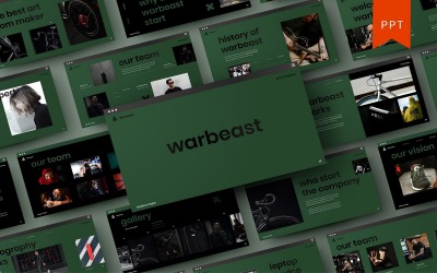 Warbeast – бізнес шаблон PowerPoint