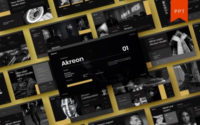 Akreon – Biznes Szablon PowerPoint