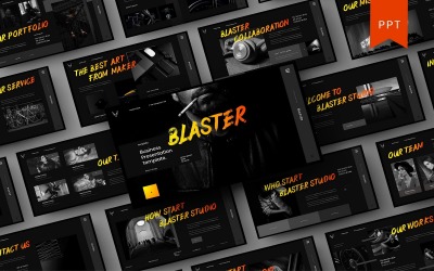 Blaster – Business PowerPoint sablon