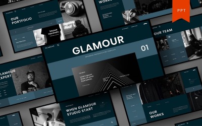 Glamour – PowerPoint-mall för företag