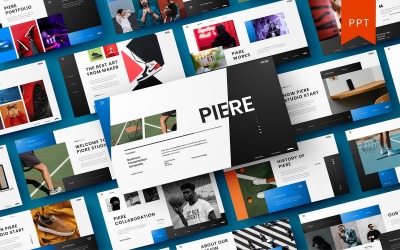 Piere – PowerPoint-mall för företag