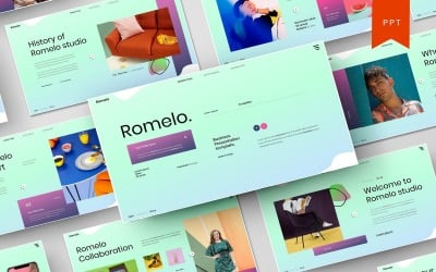 Romelo – Modèle d&amp;#39;entreprise PowerPoint