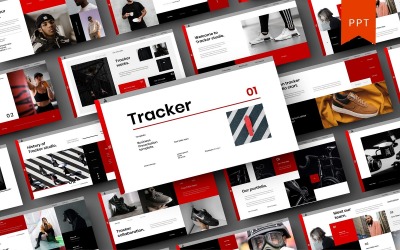 Tracker – Business PowerPoint sablon