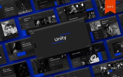 Unity - Biznes Szablon PowerPoint