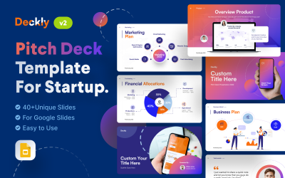 Deckly - Plantilla de presentación de diapositivas de Google Pitch Deck