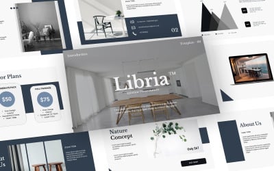 Libria - Inredning PowerPoint-mallar