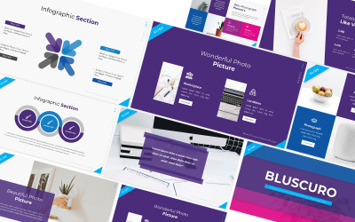 Bluscuro Keynote Šablona