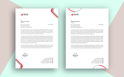 Briefkopf-Designvorlage für Agenturen für digitales Marketing für Unternehmen