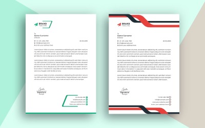 Diseño de plantilla de membrete de negocios creativos para su negocio