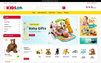 Kids smile - Toys Multipurpose store Prestashop Theme
