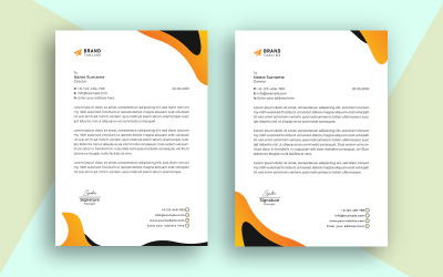 Modelo de papel timbrado de negócios de agência de marketing criativo