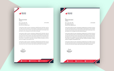 Plantilla de diseño de membrete de negocios corporativos de agencia creativa