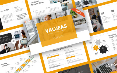 Plantilla de PowerPoint moderna multipropósito Valueas
