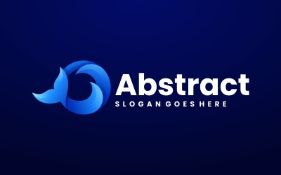 Abstrakcyjny ogon Gradient Logo