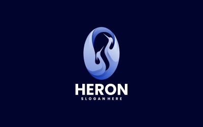 Abstraktní Heron Gradient Logo