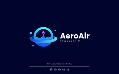 Aero Hava Gradyan Logo Stili