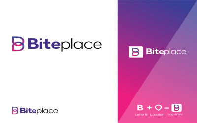 Konum Haritası için Bite Place Logo Tasarım Konsepti