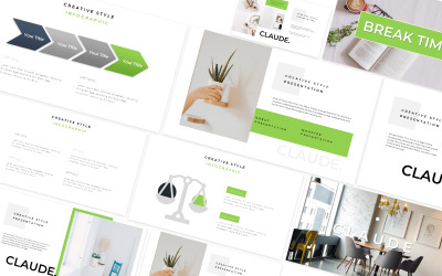 Claude Creative Google Slides-sjabloon