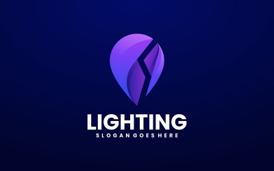Lightning Gradient Logo Style