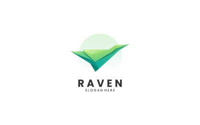 Logo-Design mit Rabenverlauf