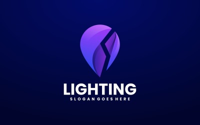 Logo-Stil mit Blitzverlauf