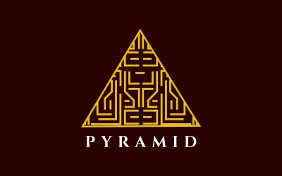 Pyramid Anpassad Design Logotypmall