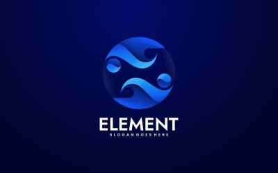 Element Color Gradient Logo Style