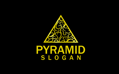 Piramida Symboliczne niestandardowe logo szablon 2