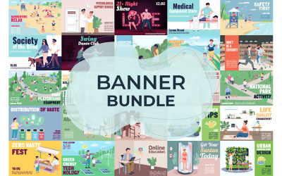 Banner With Templates Bundle