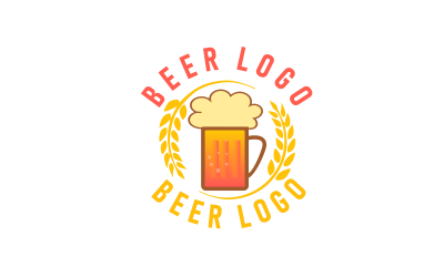 Bira Barı Özel Tasarım Logo Şablonu 3