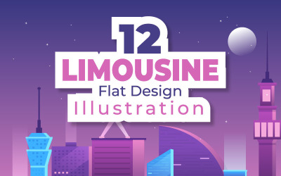 12 Design-Illustration für Limousinen