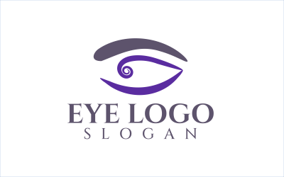 Глаз Символический Логотип Индивидуального Дизайна Шаблон 2