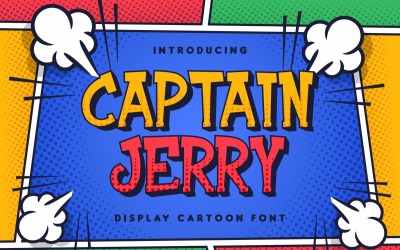 Kapten Jerry Lekfull komisk teckensnitt