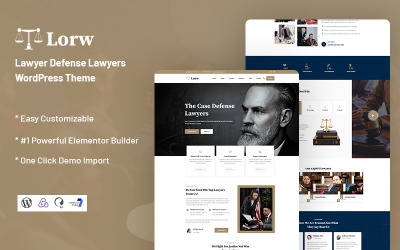 Lorw - Právníci obrany a právo WordPress Téma
