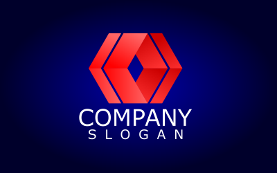Modern abstrakt logotypdesignmall 11