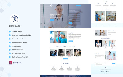 Bonecare - Orthopedische behandelingen Elementor Landingspagina