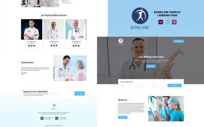 Bonecare - Ортопедичне лікування Elementor Landing Page