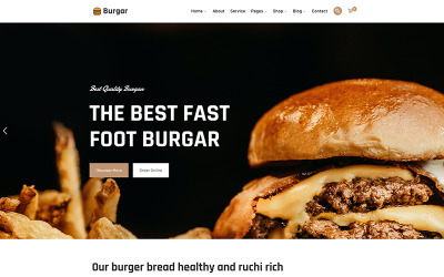 Burgar - Fast Food Burger WordPress-thema