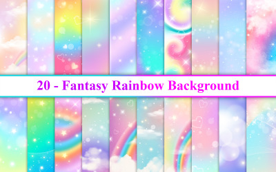 Fantasie-Regenbogen-Hintergrund