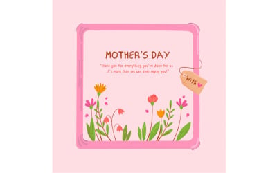 Floral Mother&#039;s Day Illustration &quot;FREE&quot;